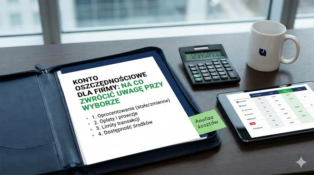 Konto oszczędnościowe dla firmy - na co zwrócić uwagę przy wyborze rachunku