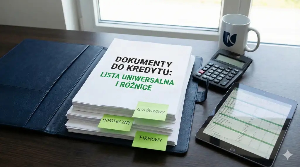 Jakie dokumenty do kredytu bankowego? Uniwersalna lista + różnice - gotówkowy, hipoteczny, firmowy