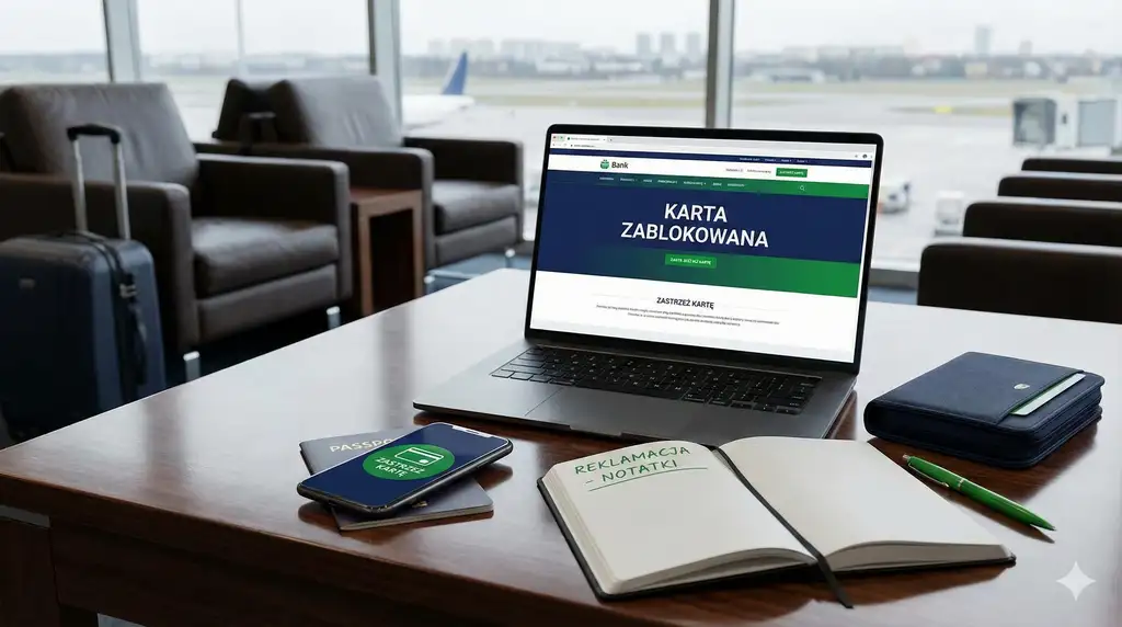 Kradzież karty na wakacjach - co robić krok po kroku (blokada, zastrzeżenie, reklamacja)