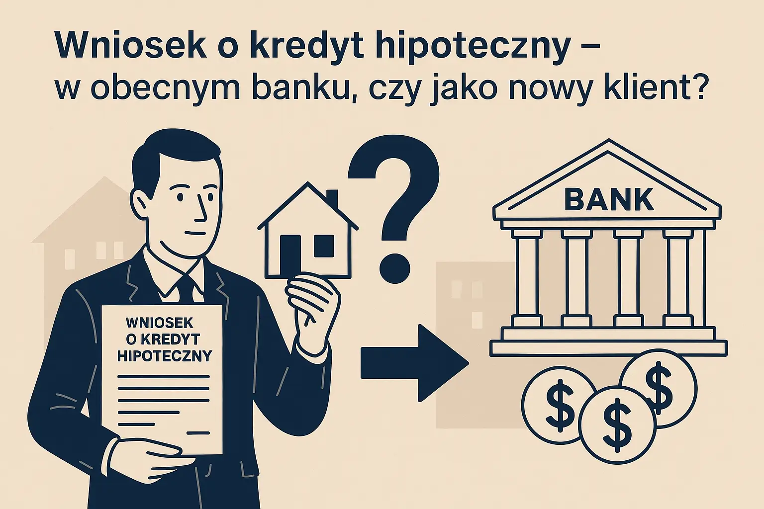 Wniosek o kredyt hipoteczny - w obecnym banku, czy jako nowy klient?