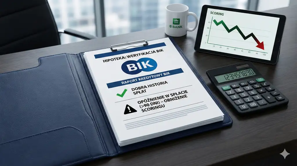 Co bank sprawdza w BIK przy hipotece i które wpisy obniżają scoring najbardziej?