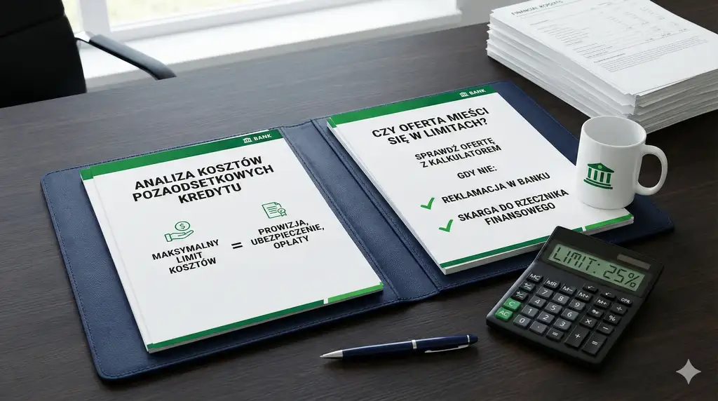 Limity kosztów pozaodsetkowych kredytu gotówkowego - jak sprawdzić, czy oferta mieści się w limitach i co robić, gdy nie