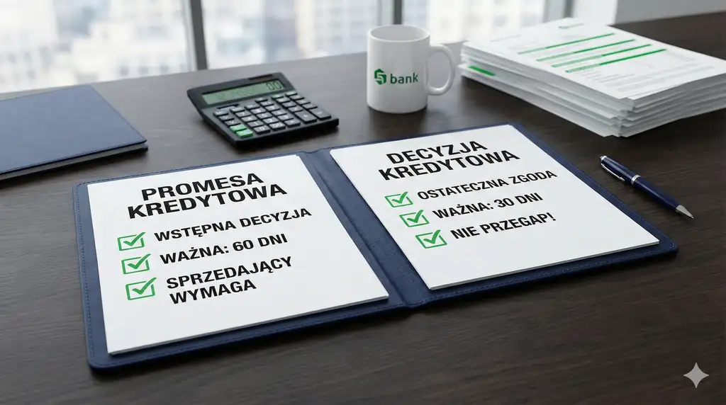 Promesa kredytowa a decyzja kredytowa - czym się różnią, kiedy sprzedający jej wymaga i jak jej nie przegapić?